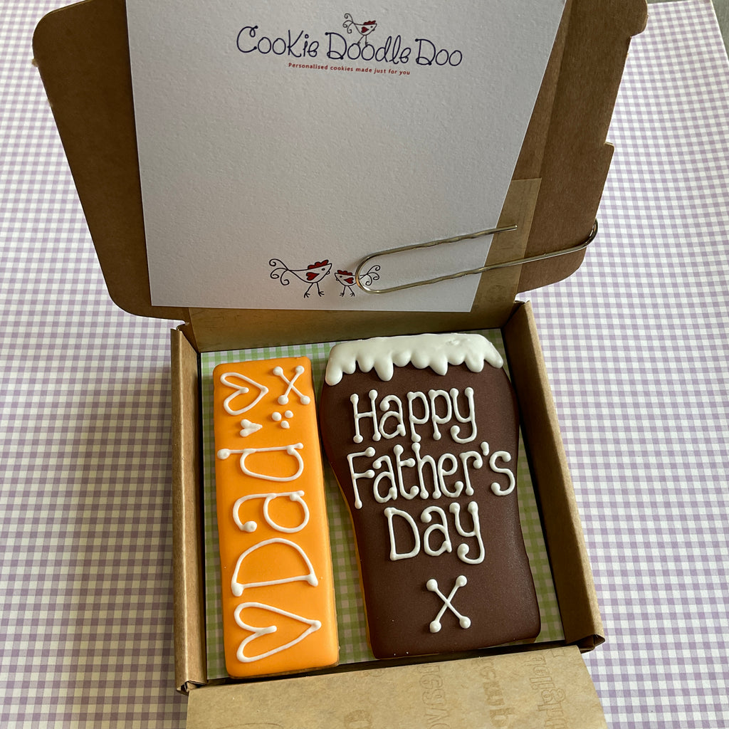 Father’s Day beer glass Cookie Box