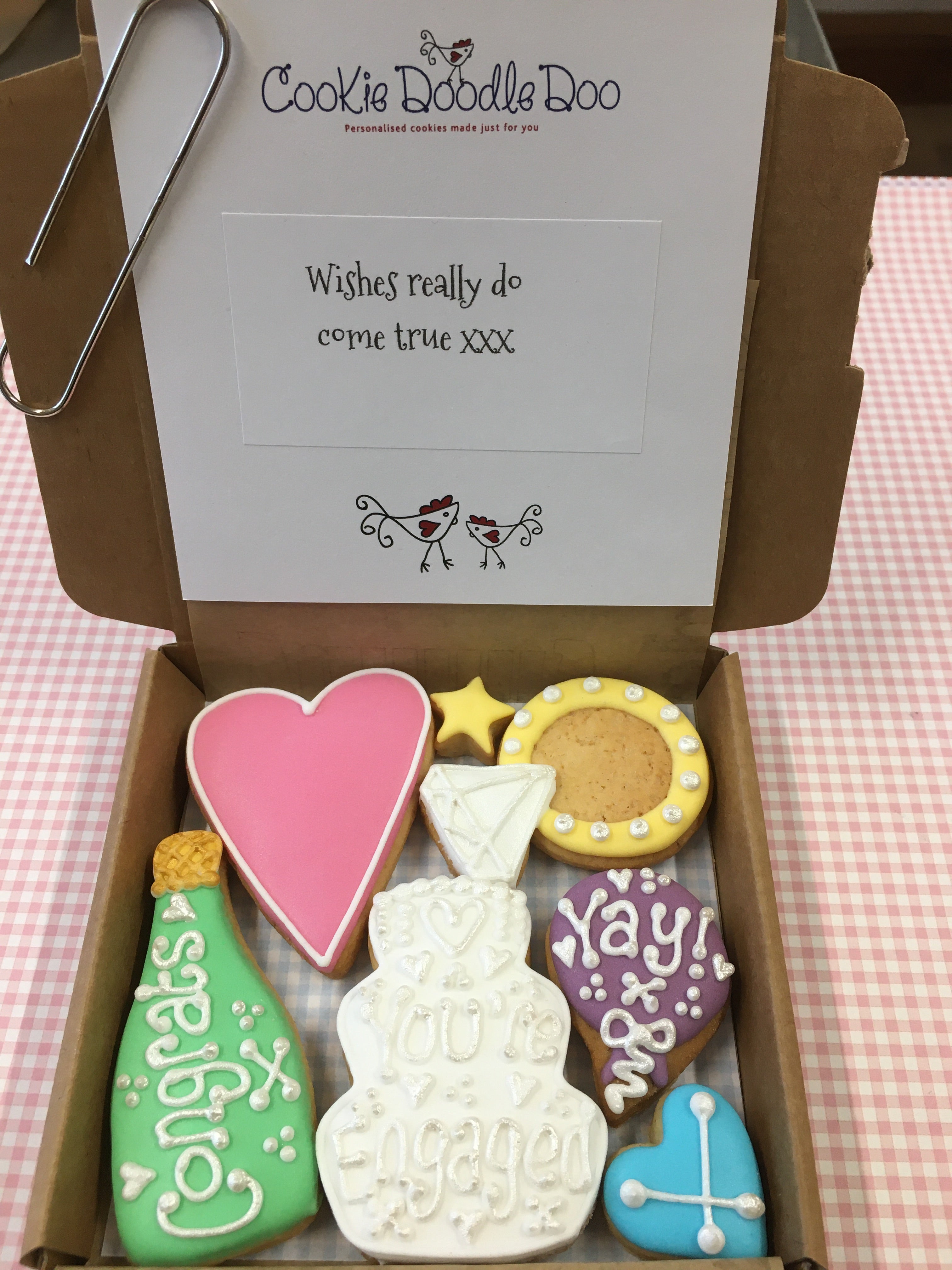 Engagement Congrats Cookie box (Small )