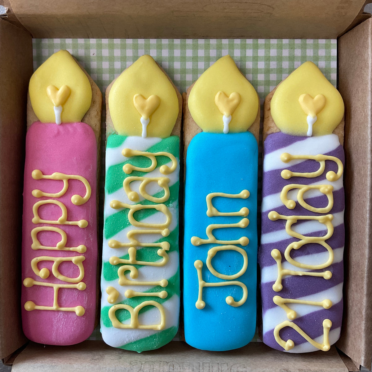 Birthday Candles Cookie Card Little Box of Joy CookieDoodleDoo