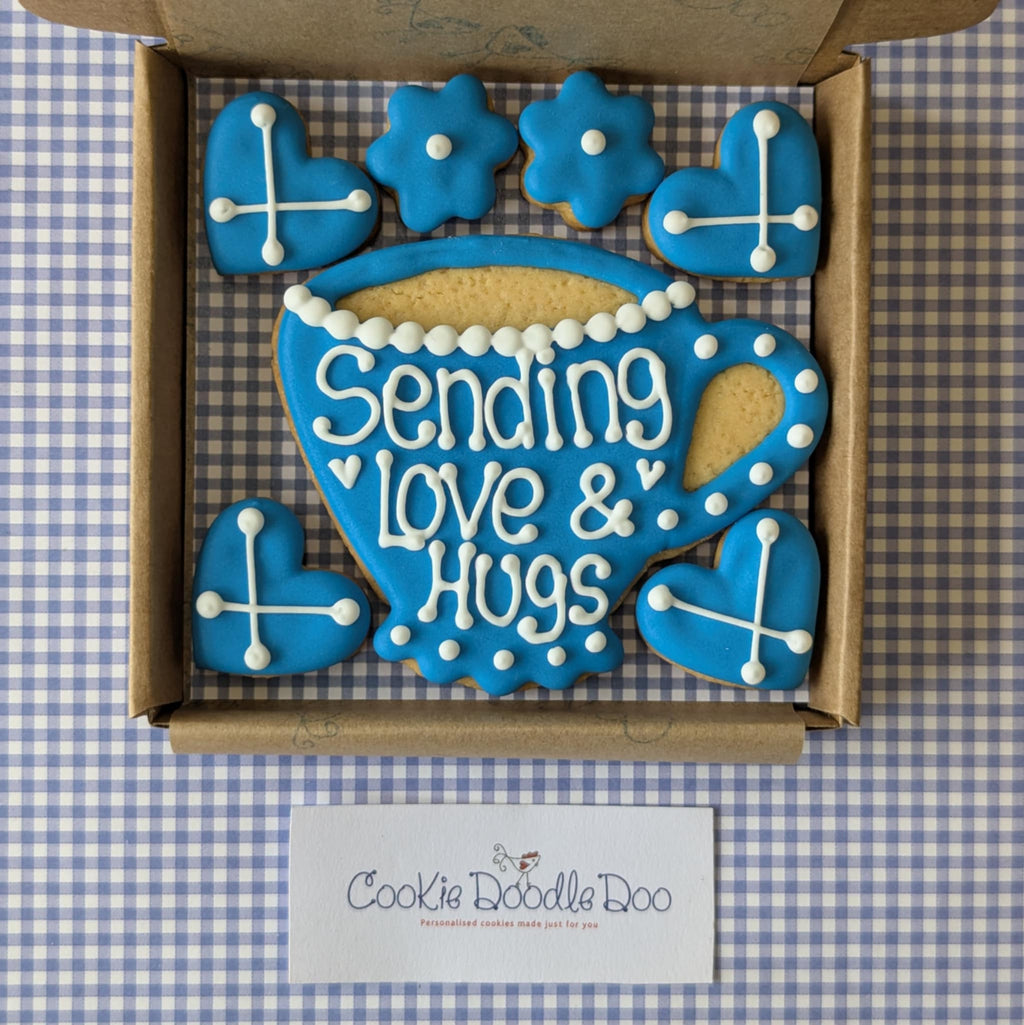 Love and Hugs Teacup Cookies