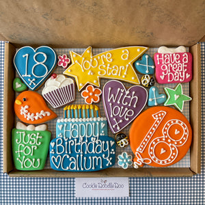 Birthday Cookie Box  (Large) 21/30/40/50/60/70/80/90/100