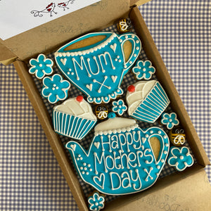 Mum -Tea set Cookie Box (Medium)