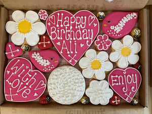 Flowers Cookie Box (Large)