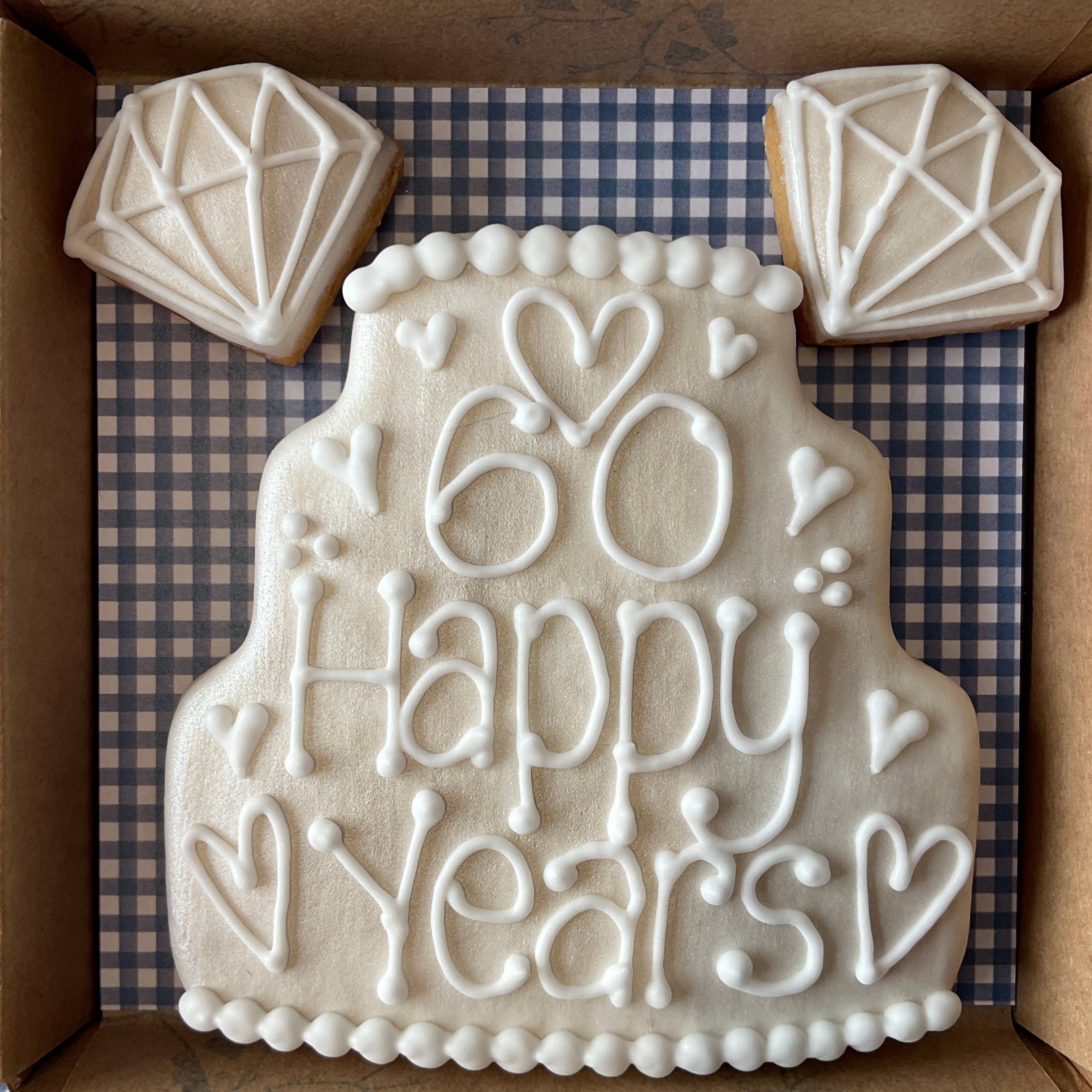 Wedding /Anniversary Cake Cookie Card - Little Box of Joy