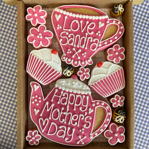 Mum -Tea set Cookie Box (Medium)