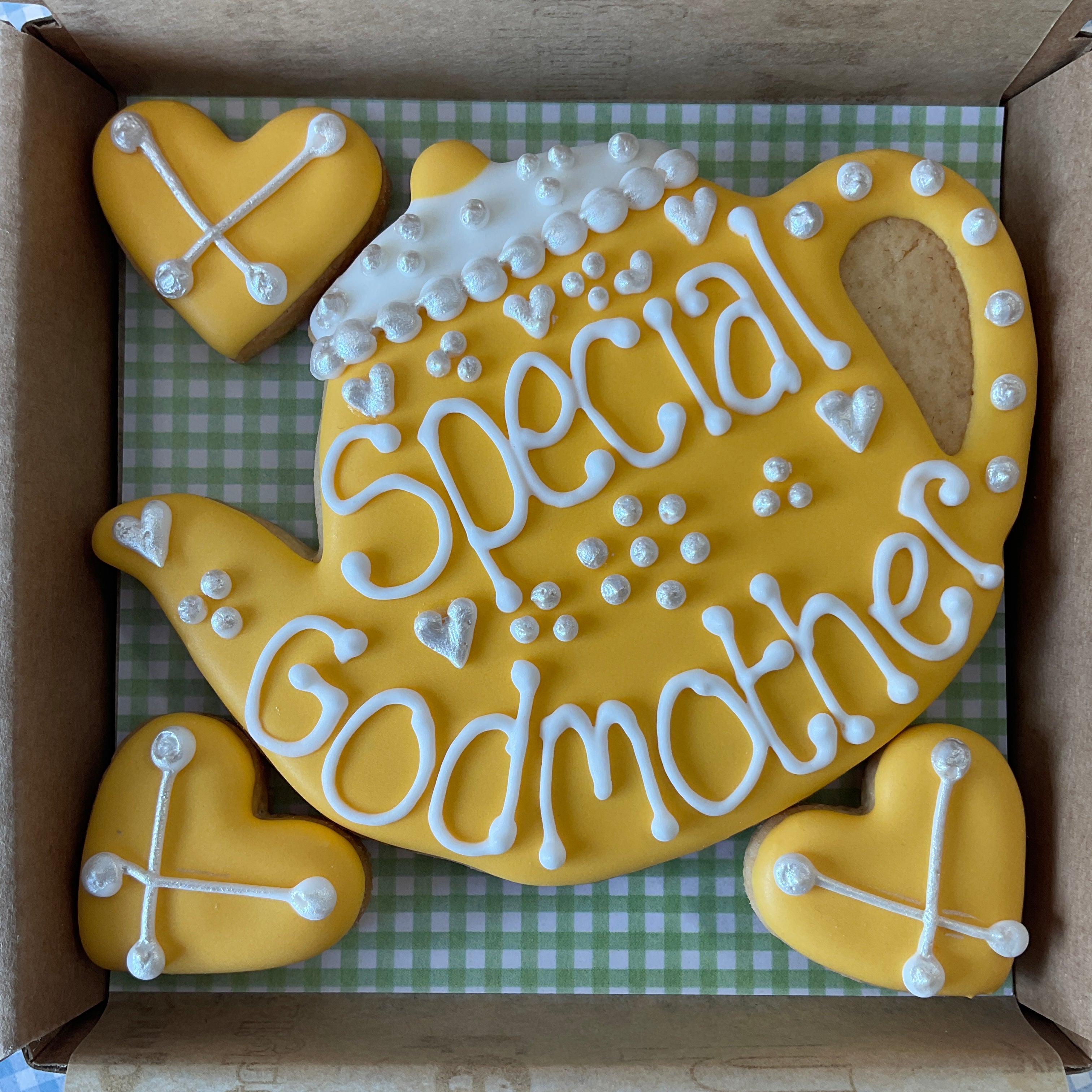 Special Godmother Teapot Cookie Box