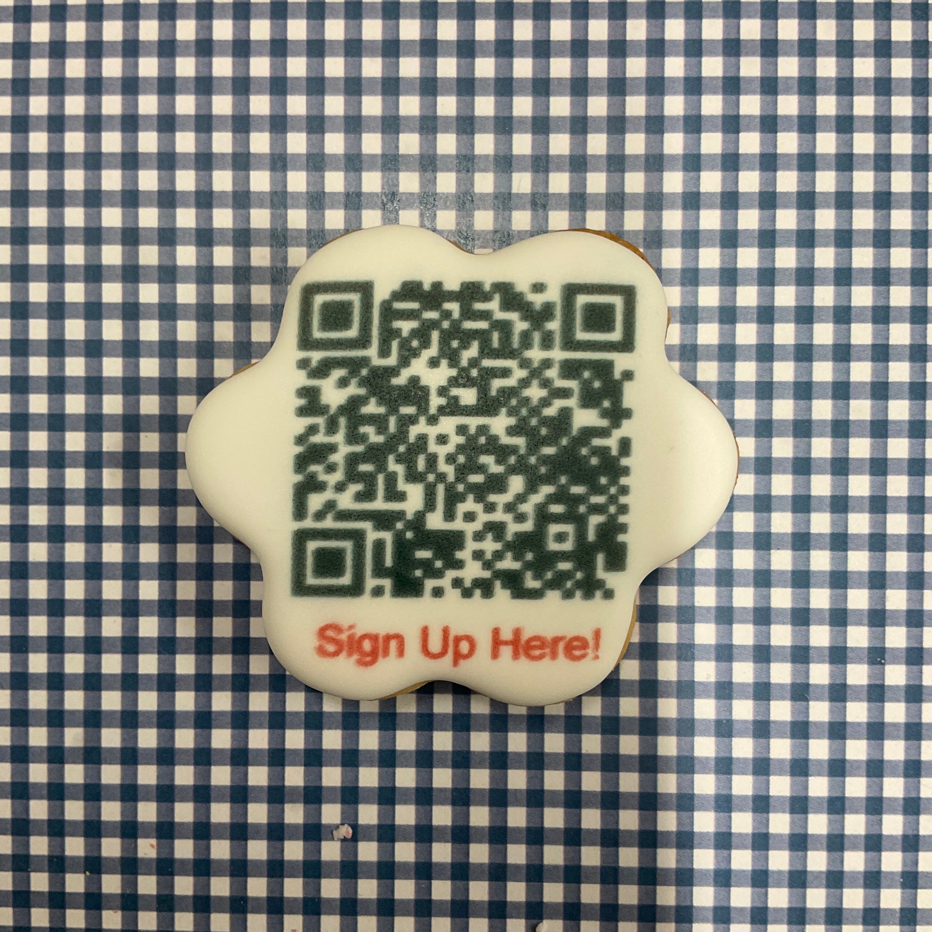 QR Code Cookie Campaign Corporate cookies