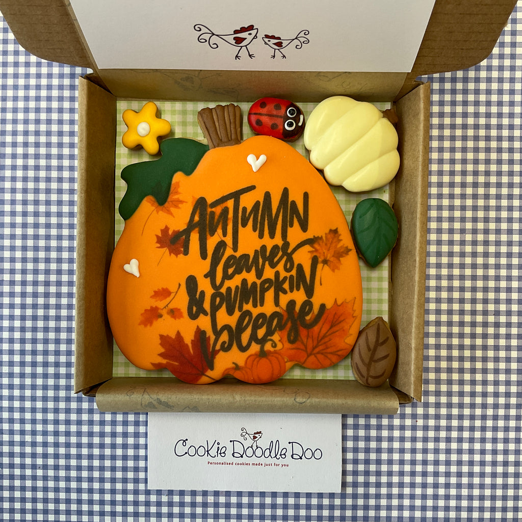 Autumn leaves and pumpkins please -Orange