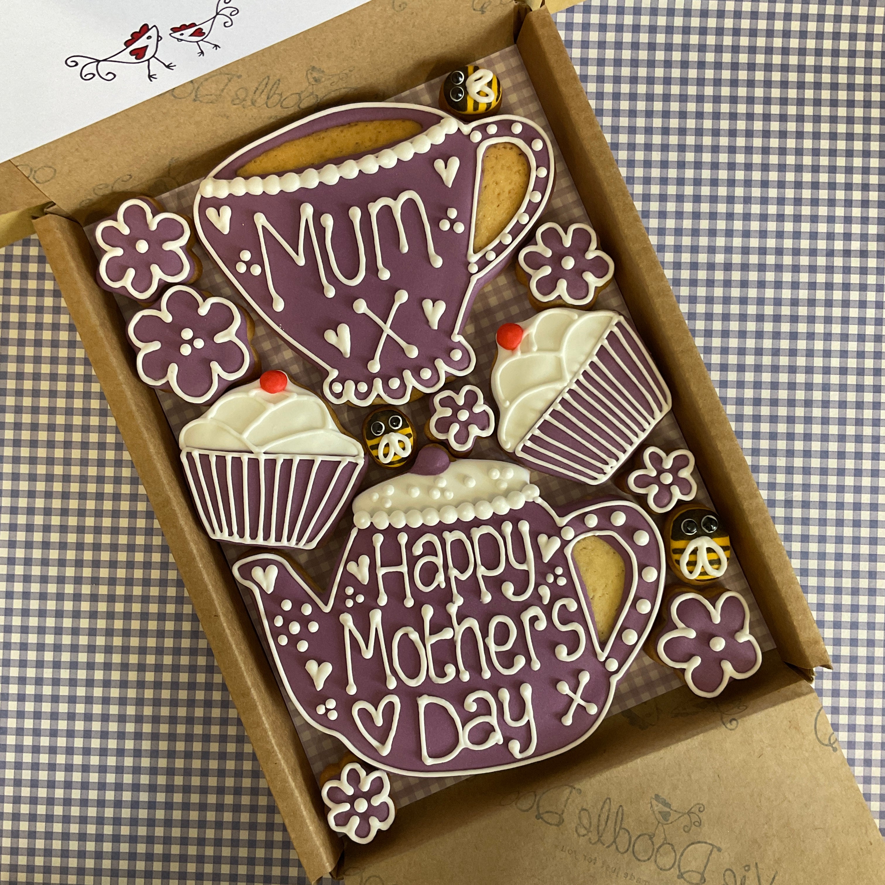 Mum -Tea set Cookie Box (Medium)