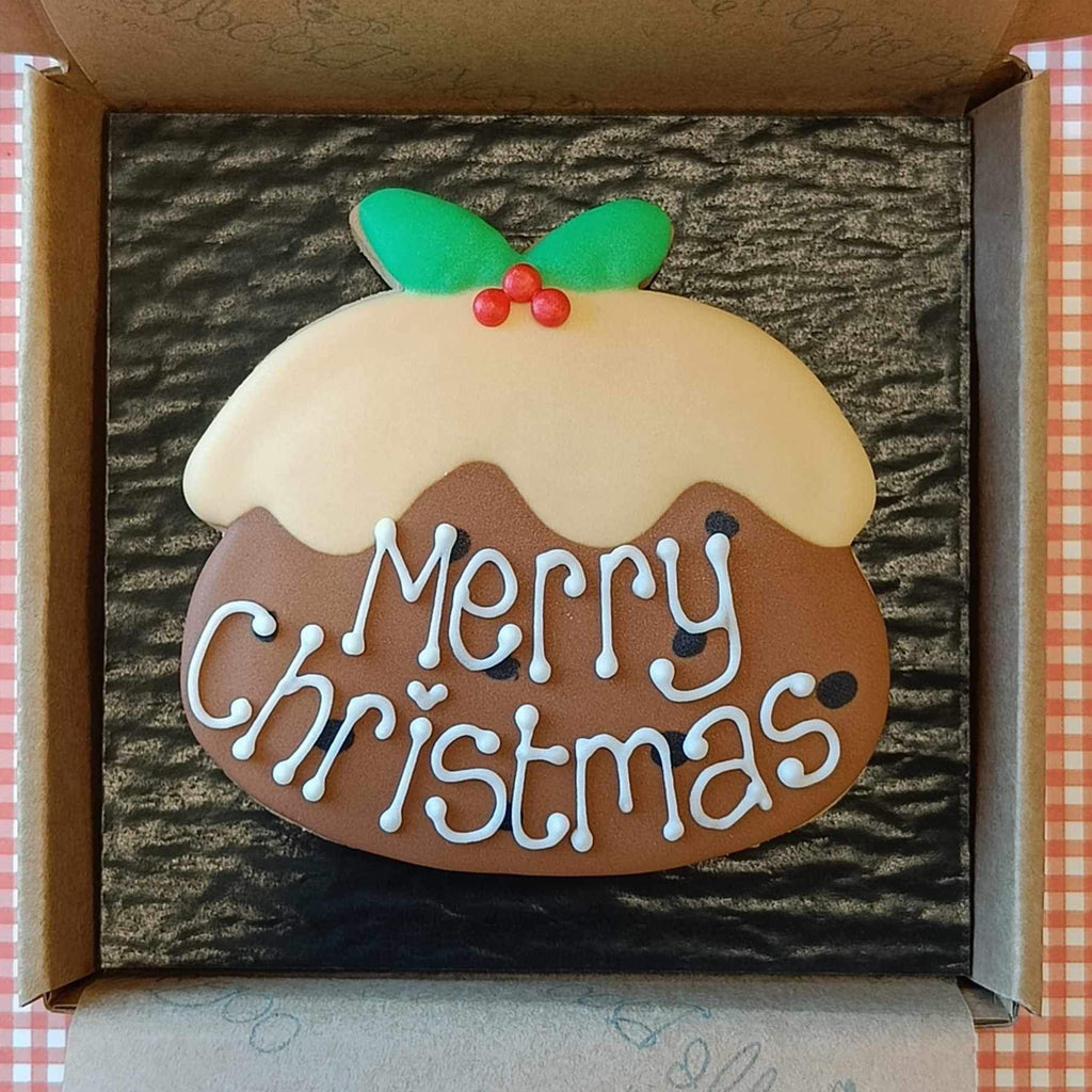 Christmas pudding personalised Cookie