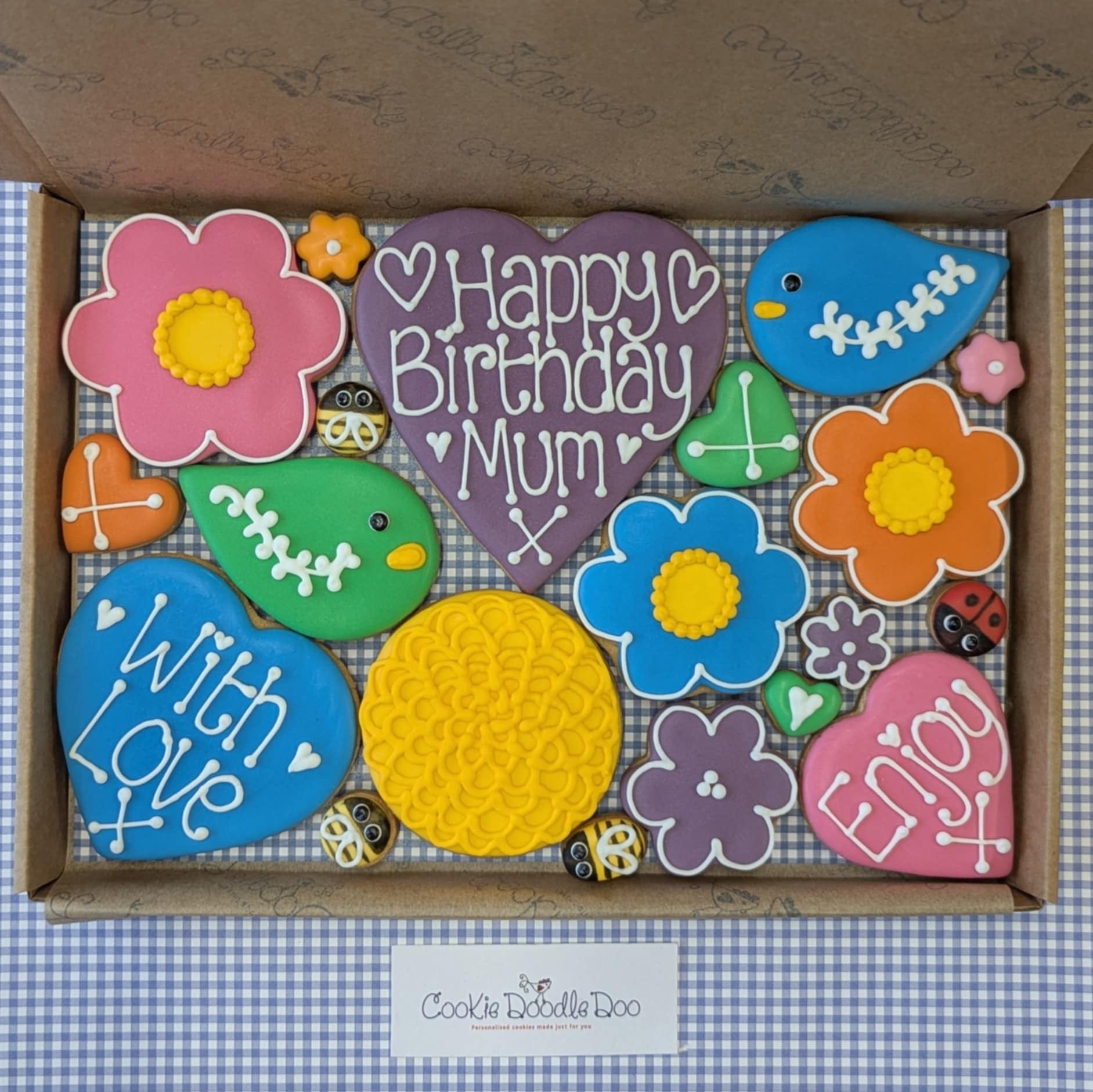 Flowers Cookie Box (Large)