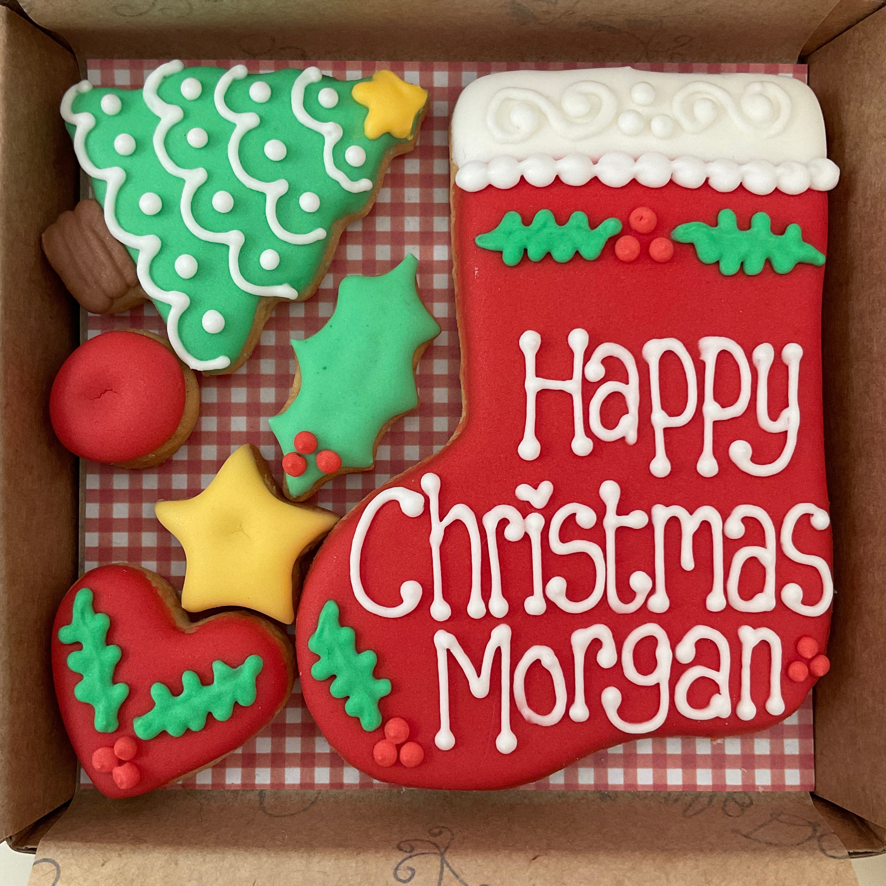 Christmas Stocking Cookie Box