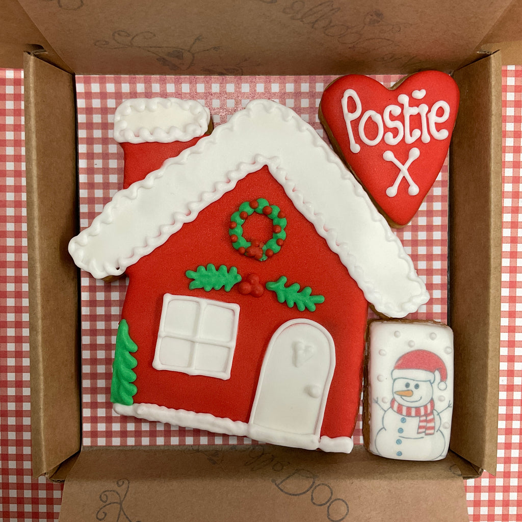 Christmas Cottage Cookie Box (small)