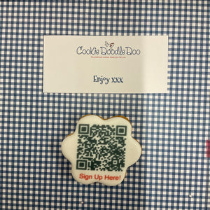 QR Code Cookie Campaign Corporate cookies