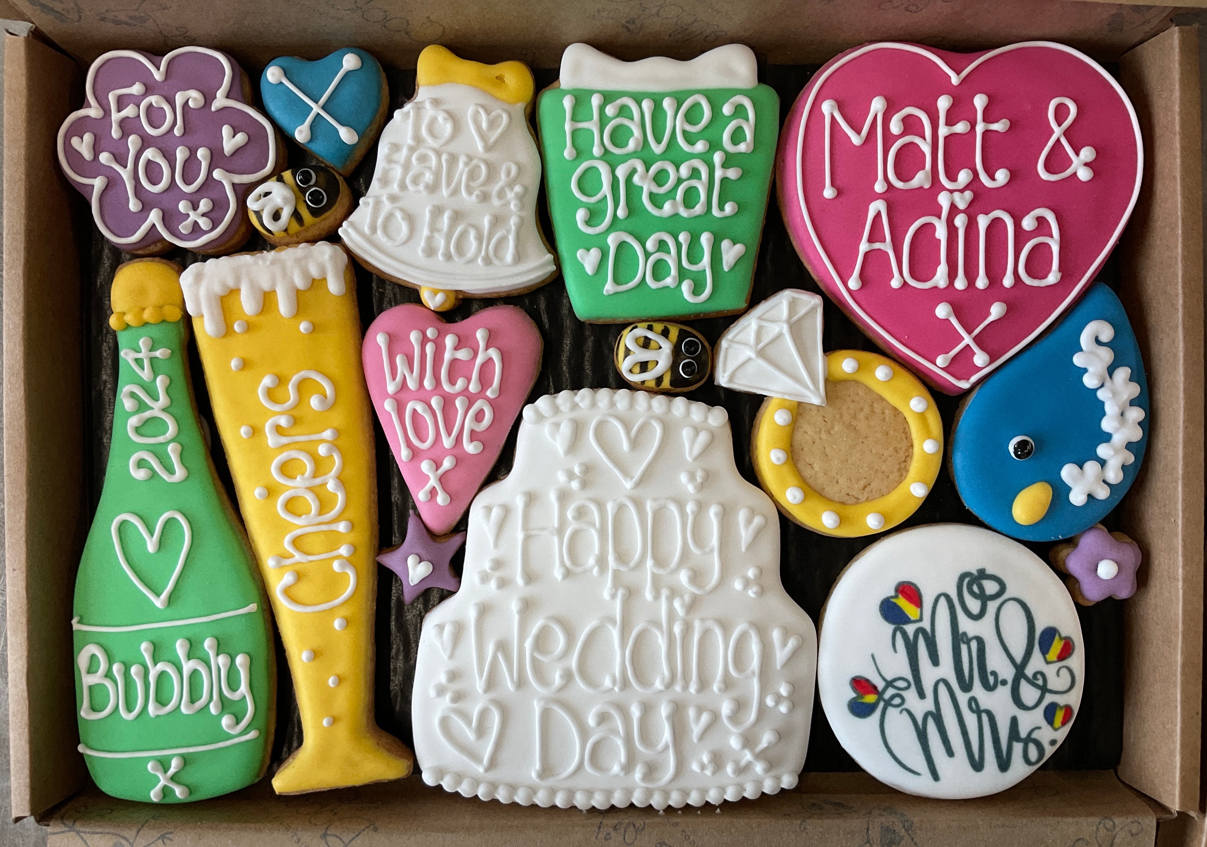 Wedding / Wedding Anniversary Cookie box (Large)