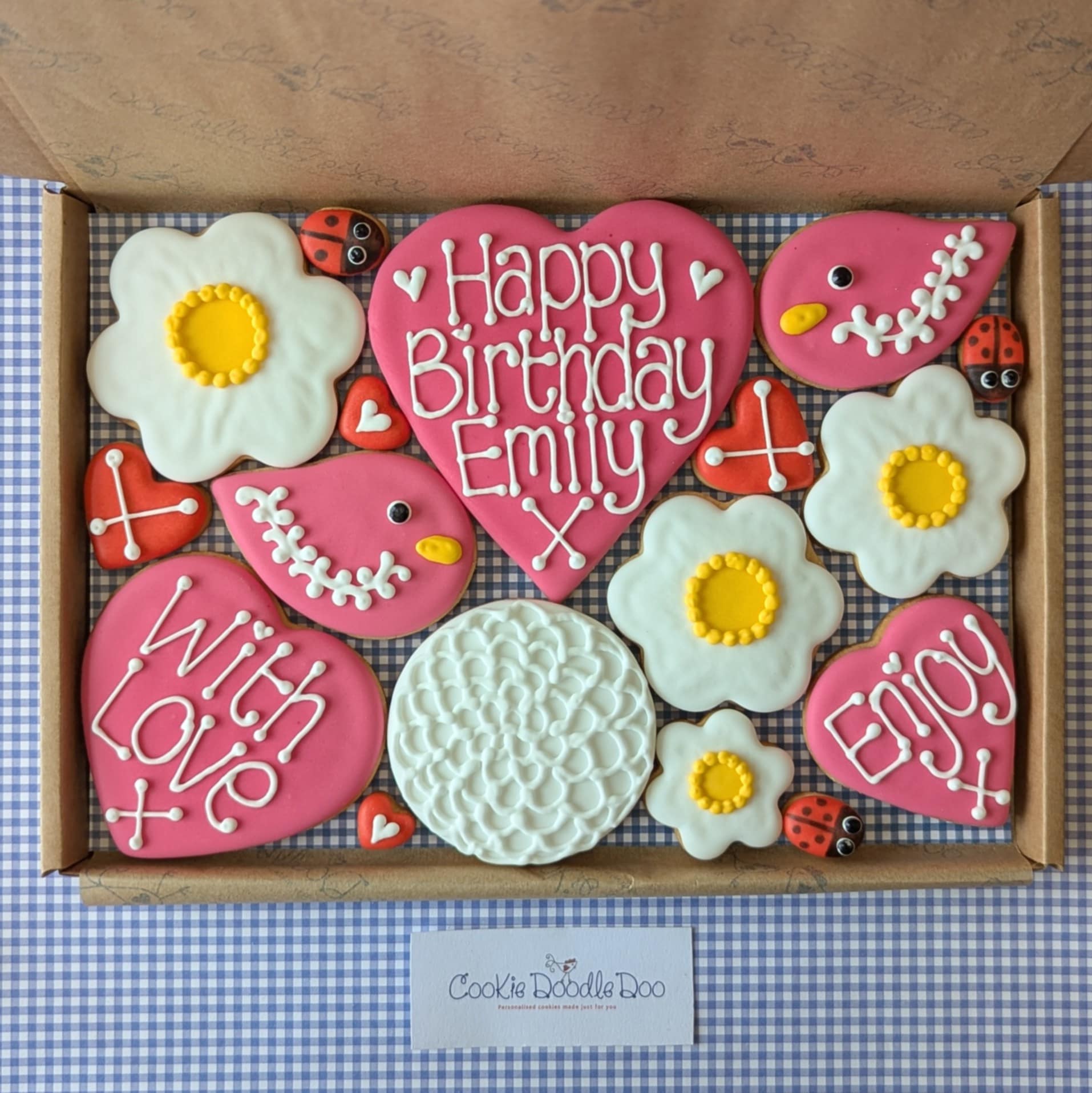 Flowers Cookie Box (Large)