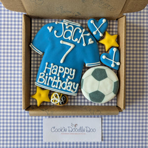 Football Shirt and Football Cookie box - Little Box of Joy