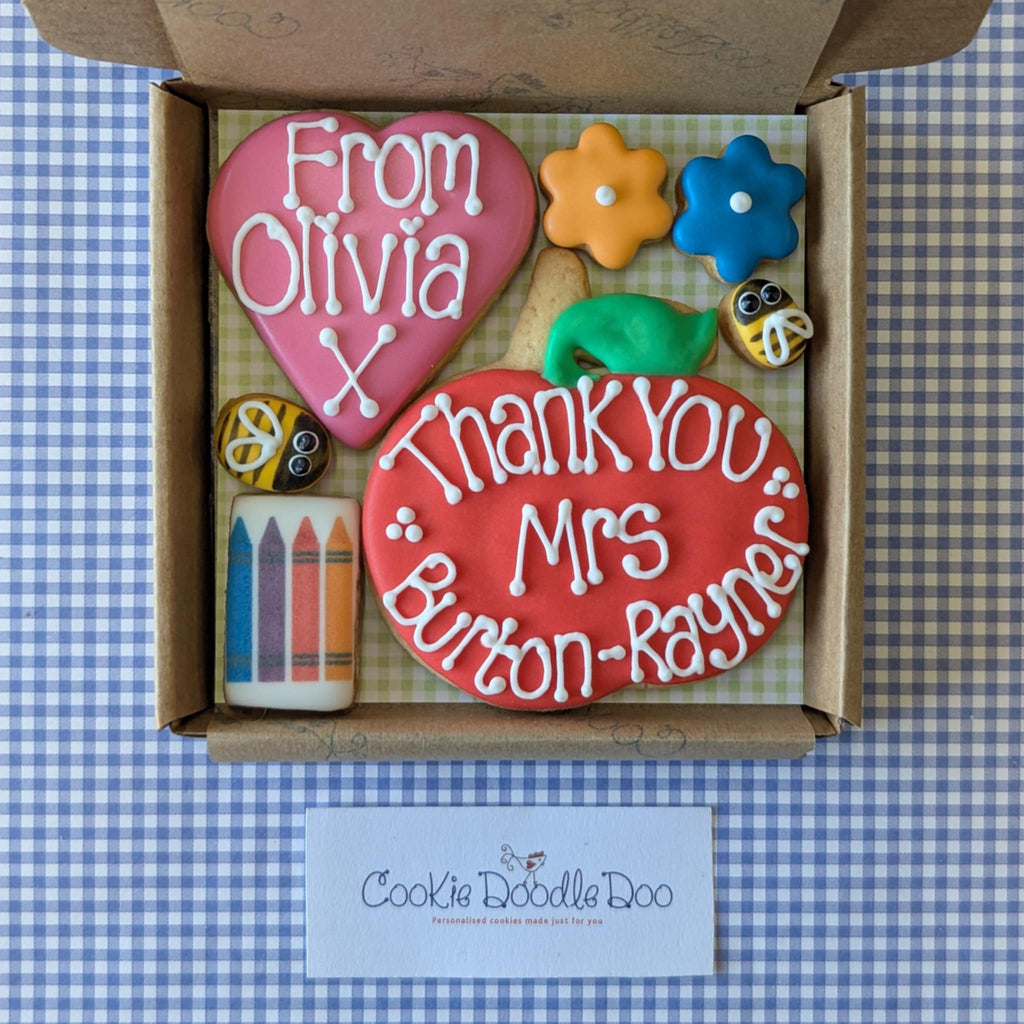 Teacher Apple Thank you Cookie Box
