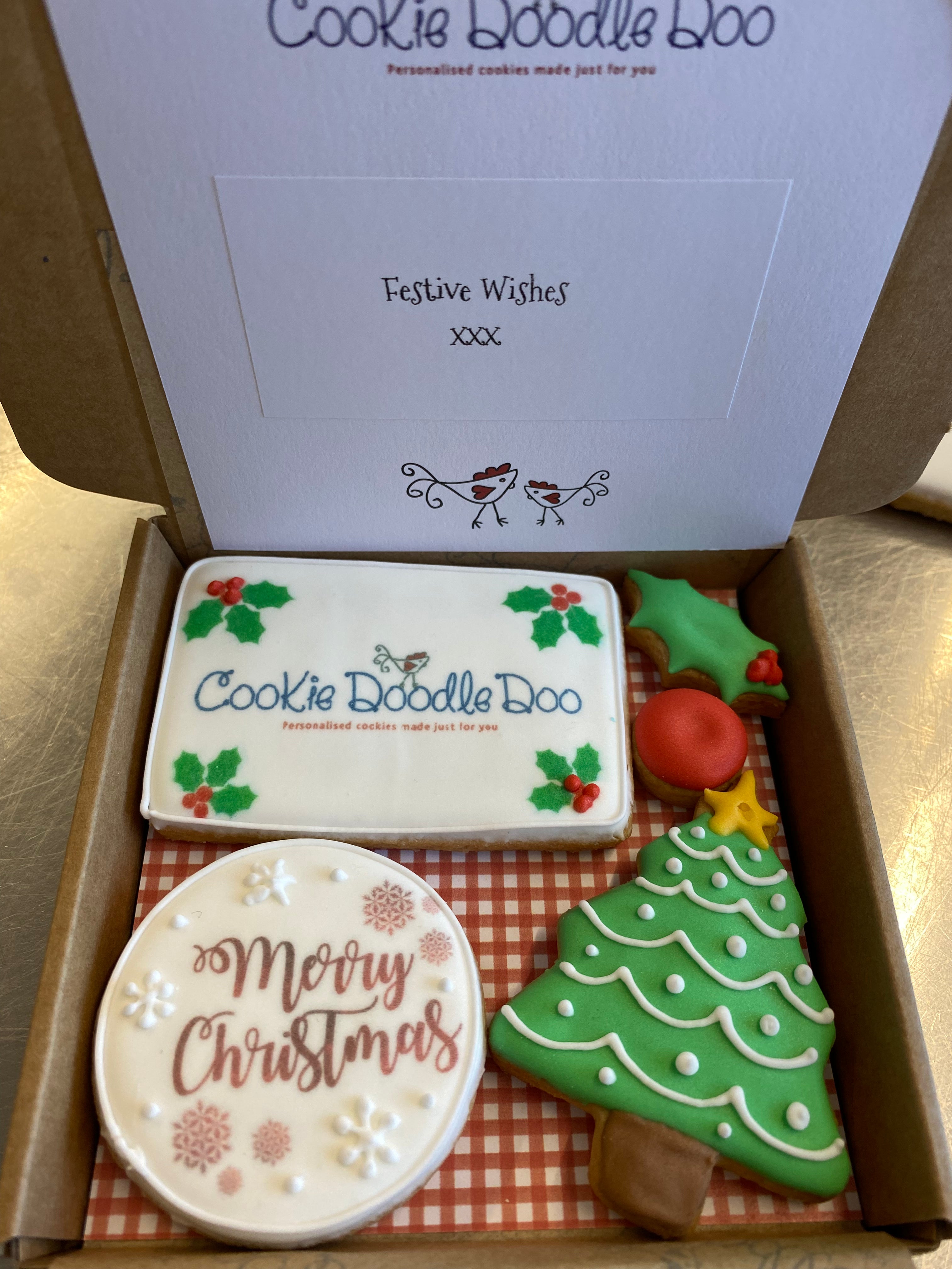 Christmas Corporate Cookie Box (Small)
