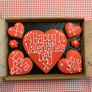 Valentines Day Medium hearts set cookie box