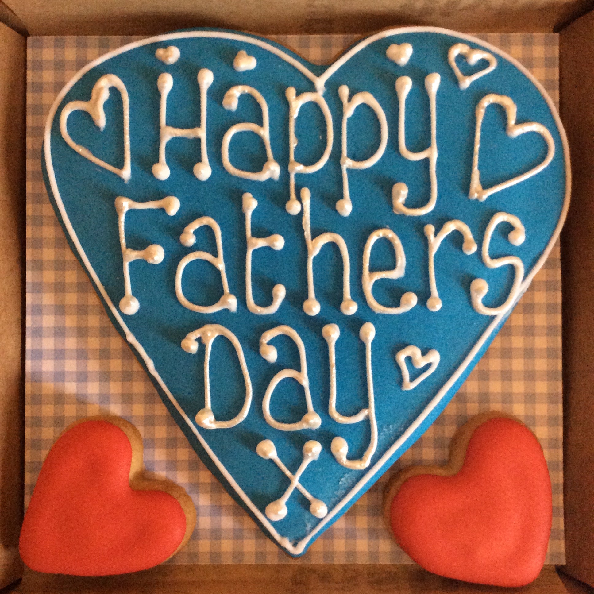 Love Heart Cookie Happy Fathers Day