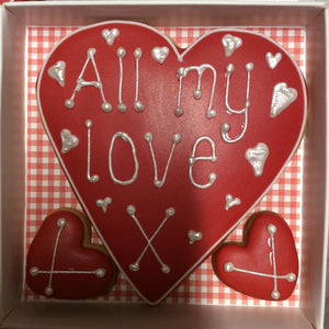 Valentines Day Love Heart Cookie Card