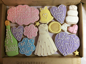 Will You Be My Bridesmaid / Maid of Honour Cookie box (Large)