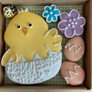 Easter Chick in his egg Cookie Box