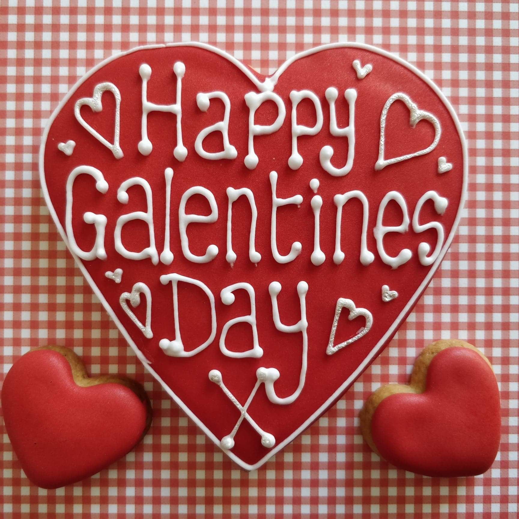 Galentines Day Love Heart Cookie Card – CookieDoodleDoo