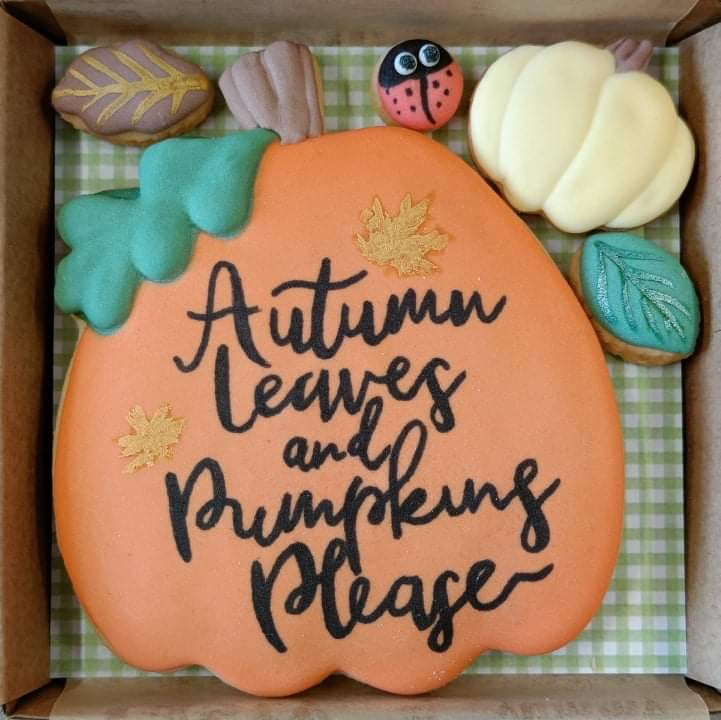 Autumn leaves and pumpkins please -Orange