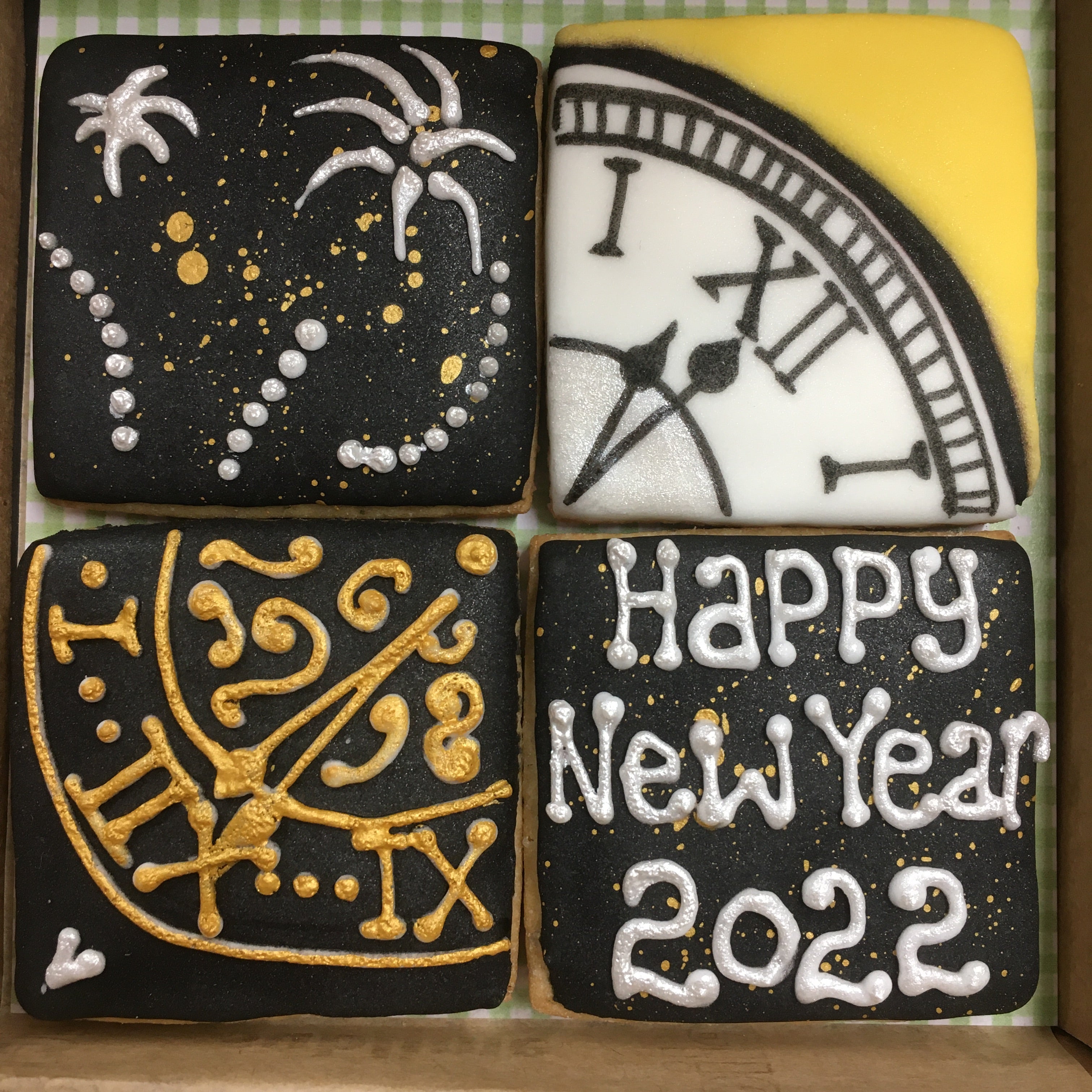 Happy New Year Cookie Card - Little Box of Joy
