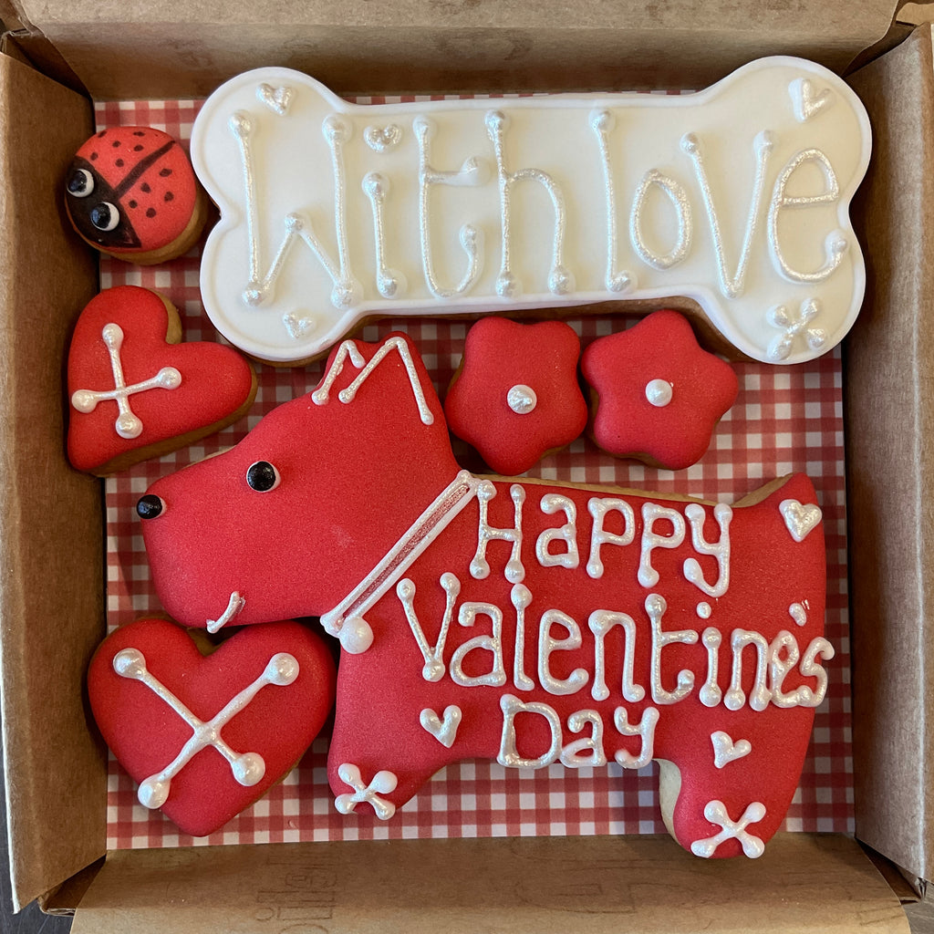 Valentines Day Dog n Bone Cookie Box