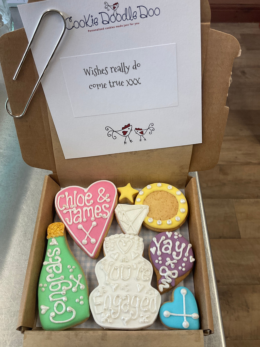 Engagement Congrats Cookie box (Small )