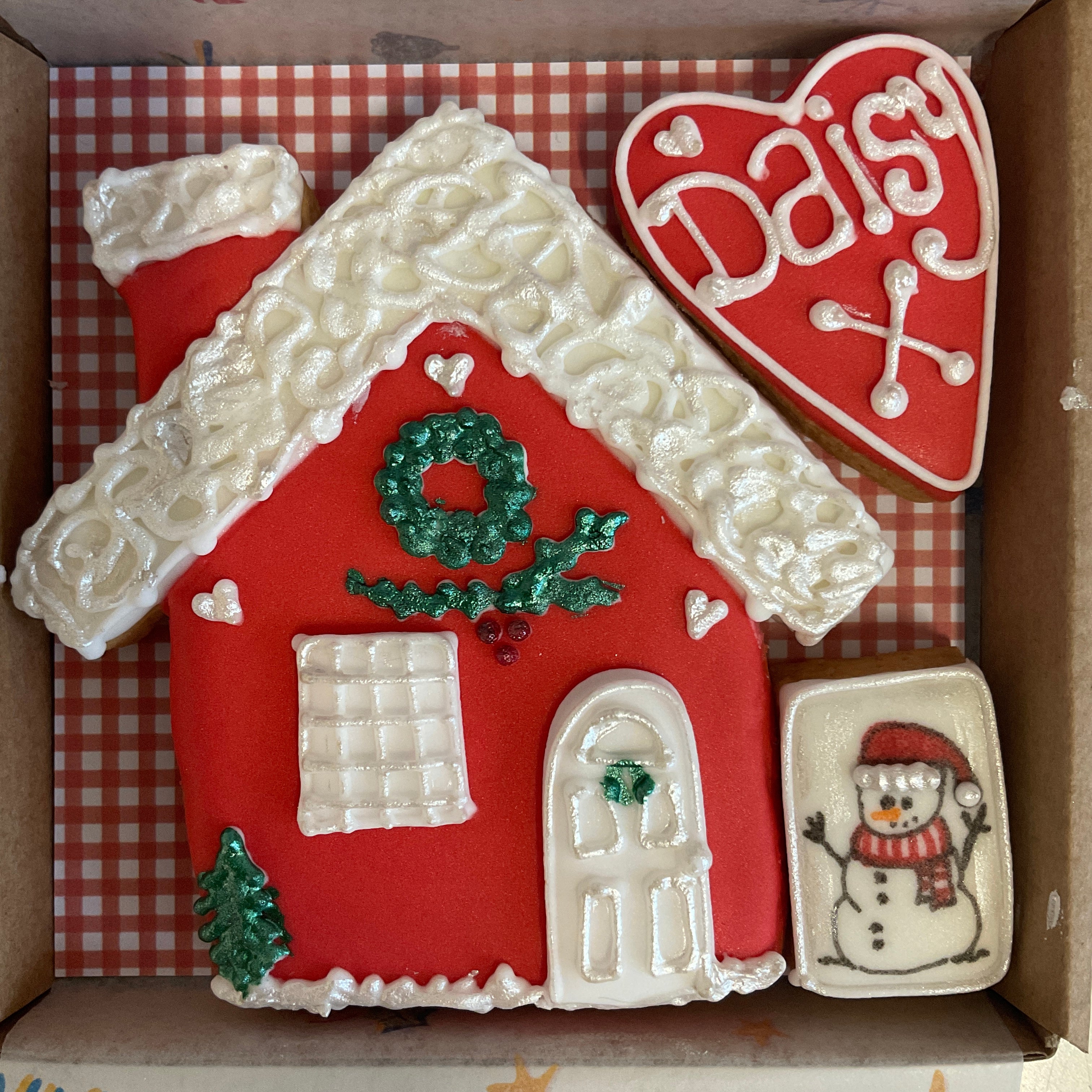 Christmas Cottage Cookie Box (small)