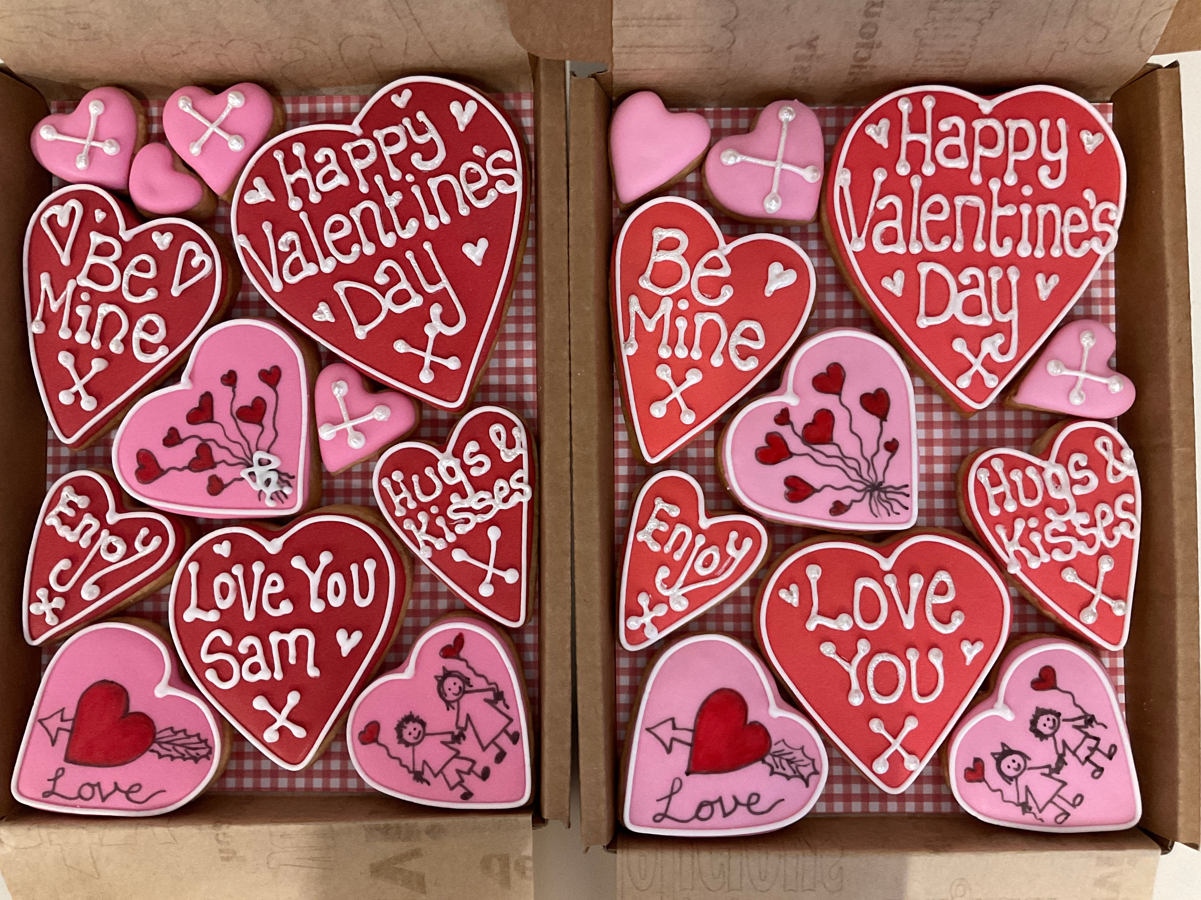 Valentines Day Medium Love Hearts Cookie Box