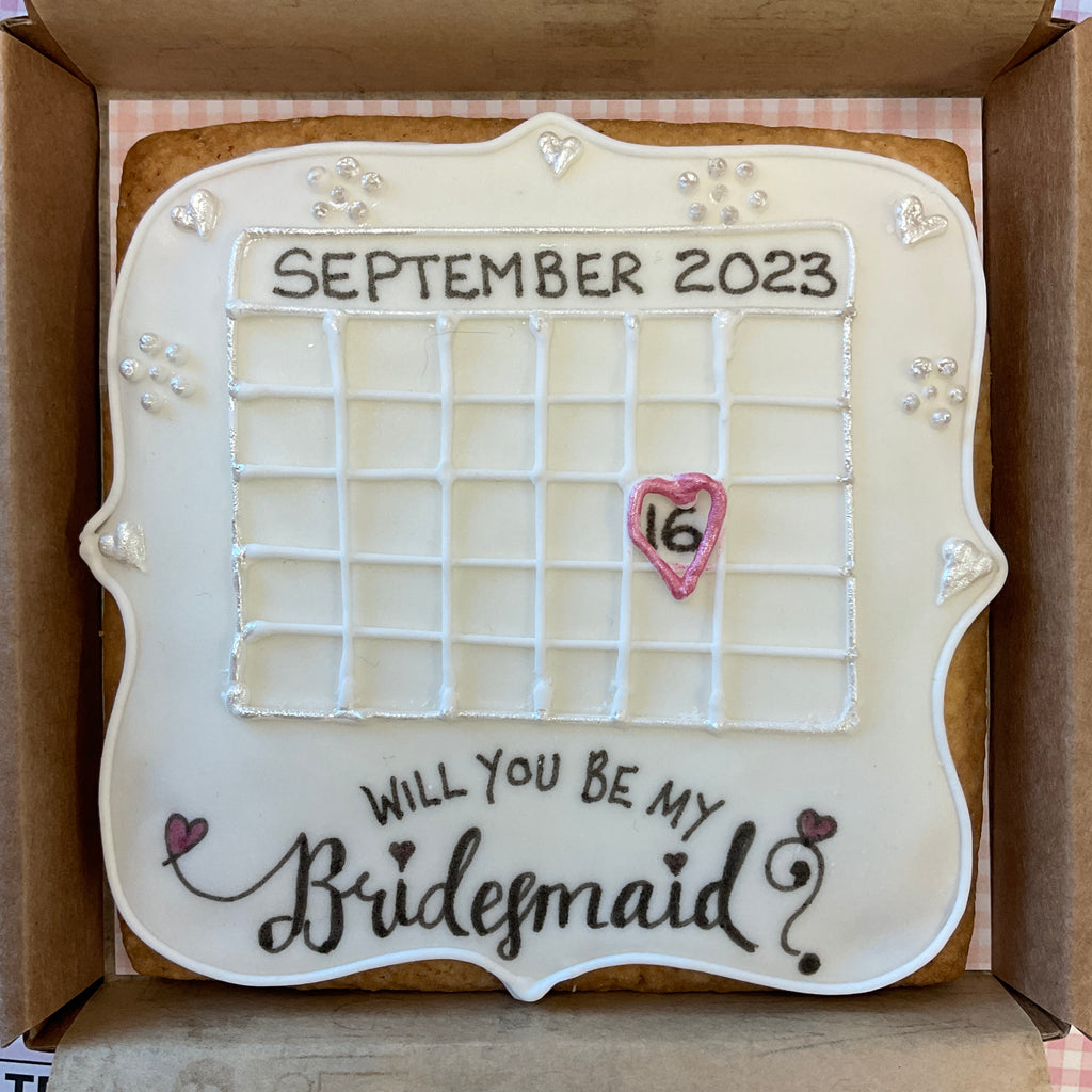Bridesmaid / Maid of Honour calendar (Small)