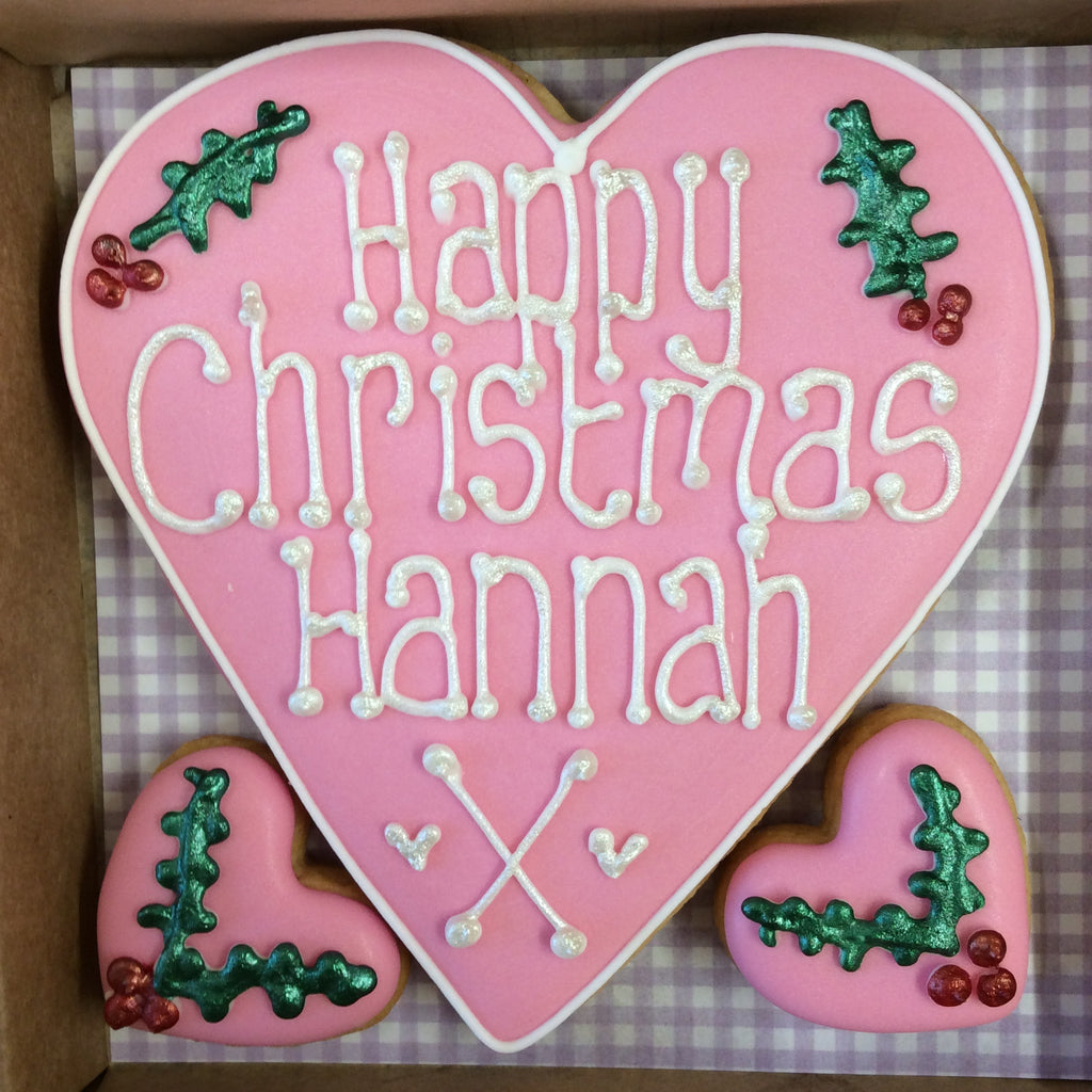 Christmas Loveheart Cookie Box