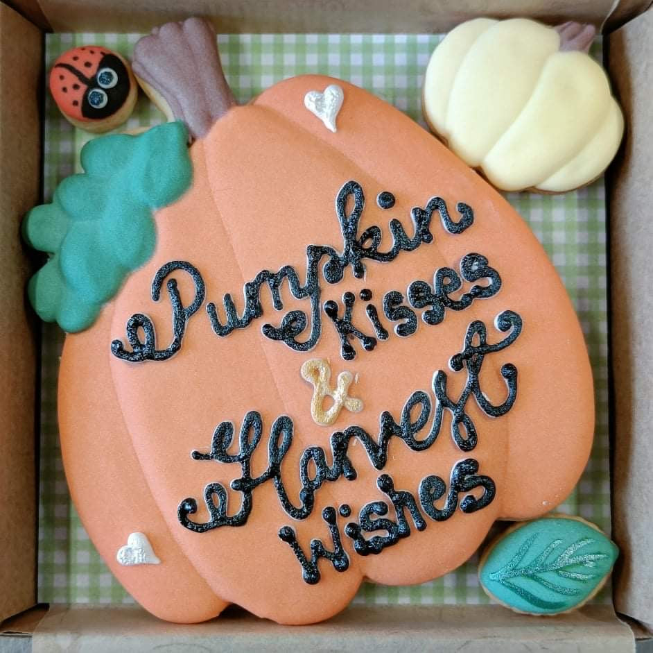Pumpkin Kisses and Harvest Wishes -Orange