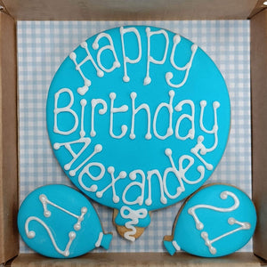 Birthday Balloons Cookie Card - Little Box of Joy