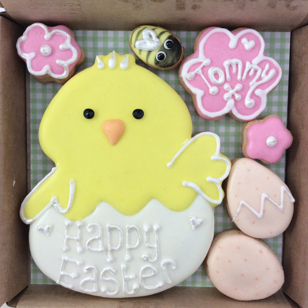 Easter Chick in his egg Cookie Box