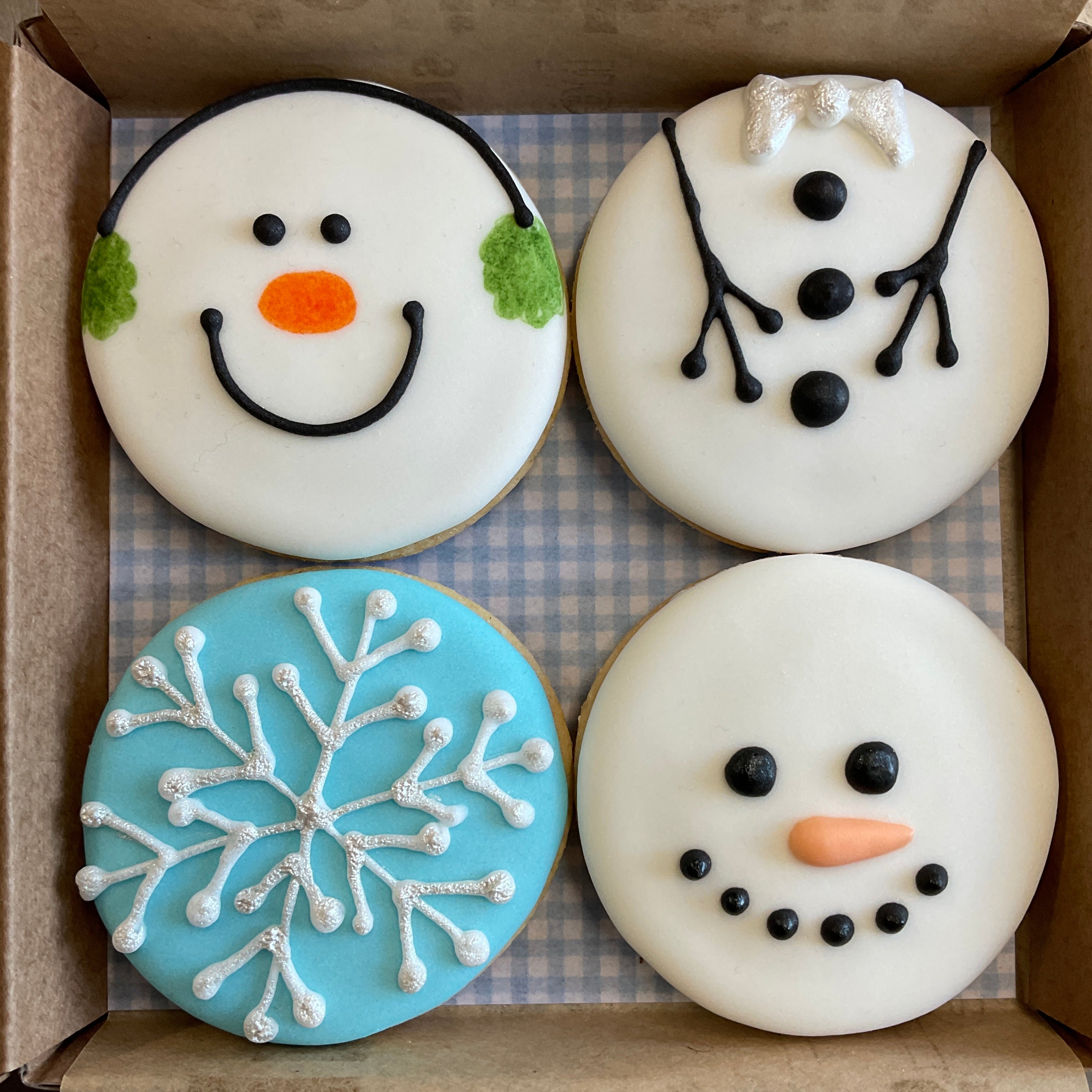Snowman Treats Cookie Box (small)