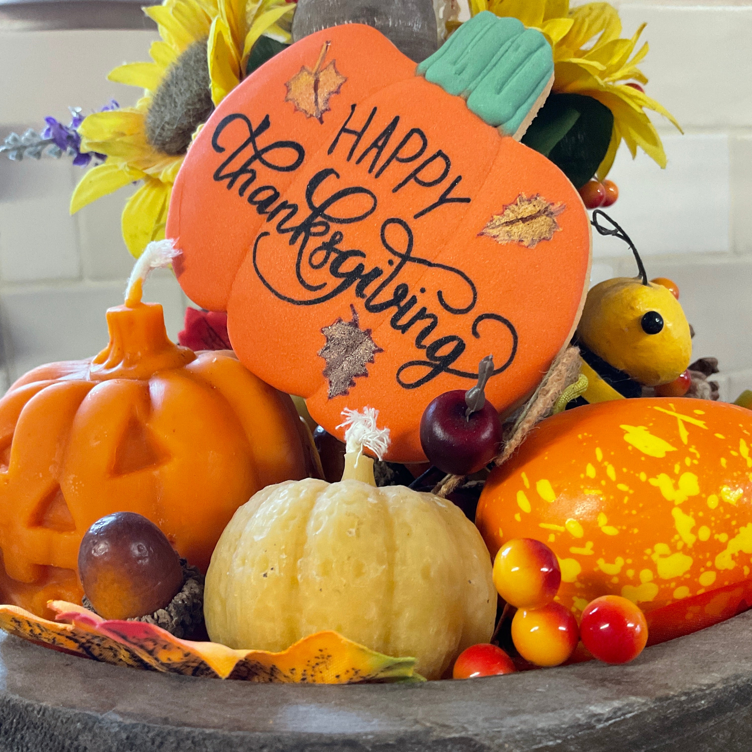 Happy Thanksgiving cookie box- Little box of Joy