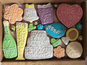 Wedding / Wedding Anniversary Cookie box (Large)