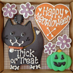 Cat lovers - Happy Meowloween Cookie Box- A Little Box of Joy
