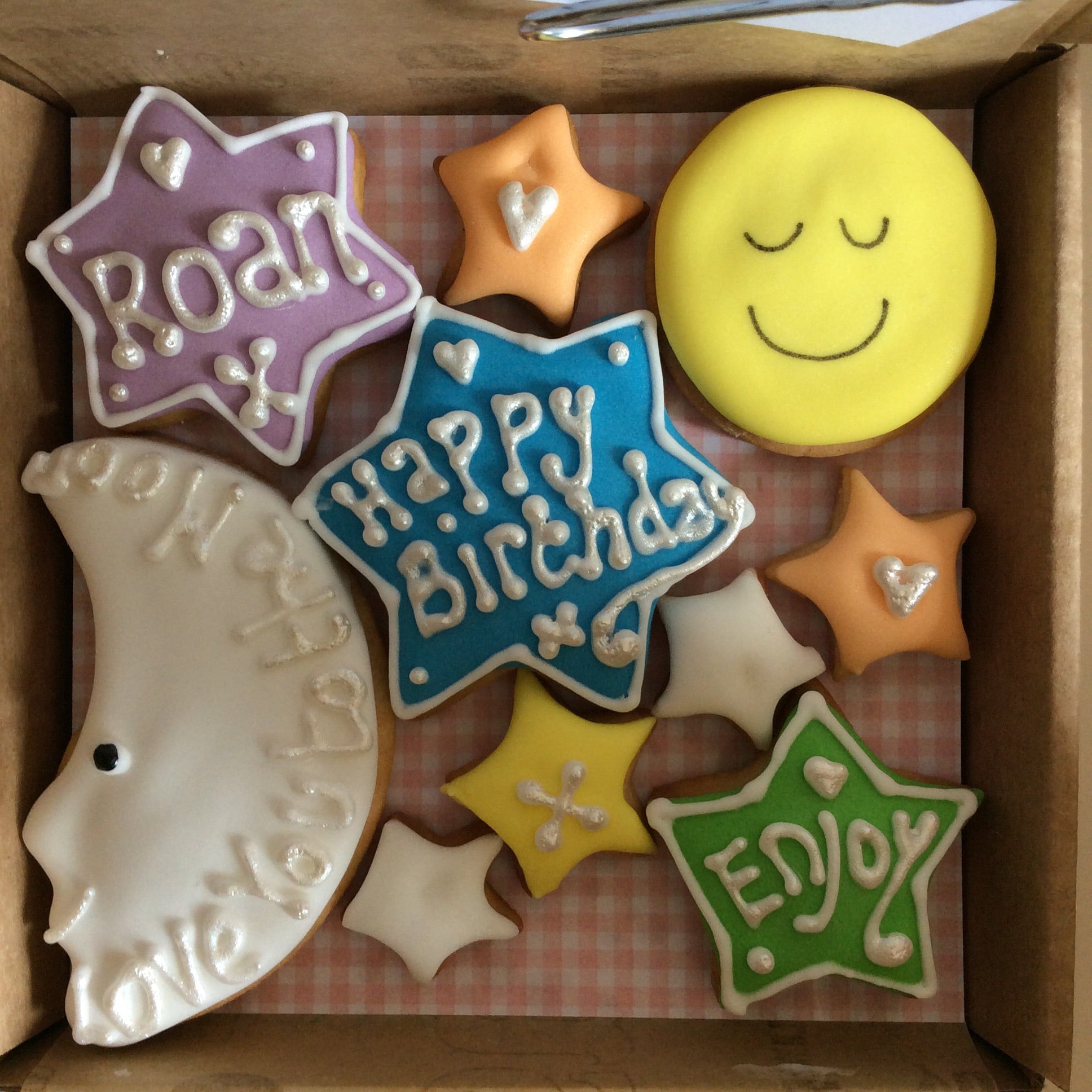 Little Box of Joy - Moon and Stars Cookie Box