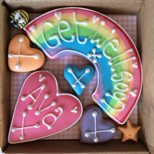 Little Box of Joy - Rainbow and Heart Cookie Box