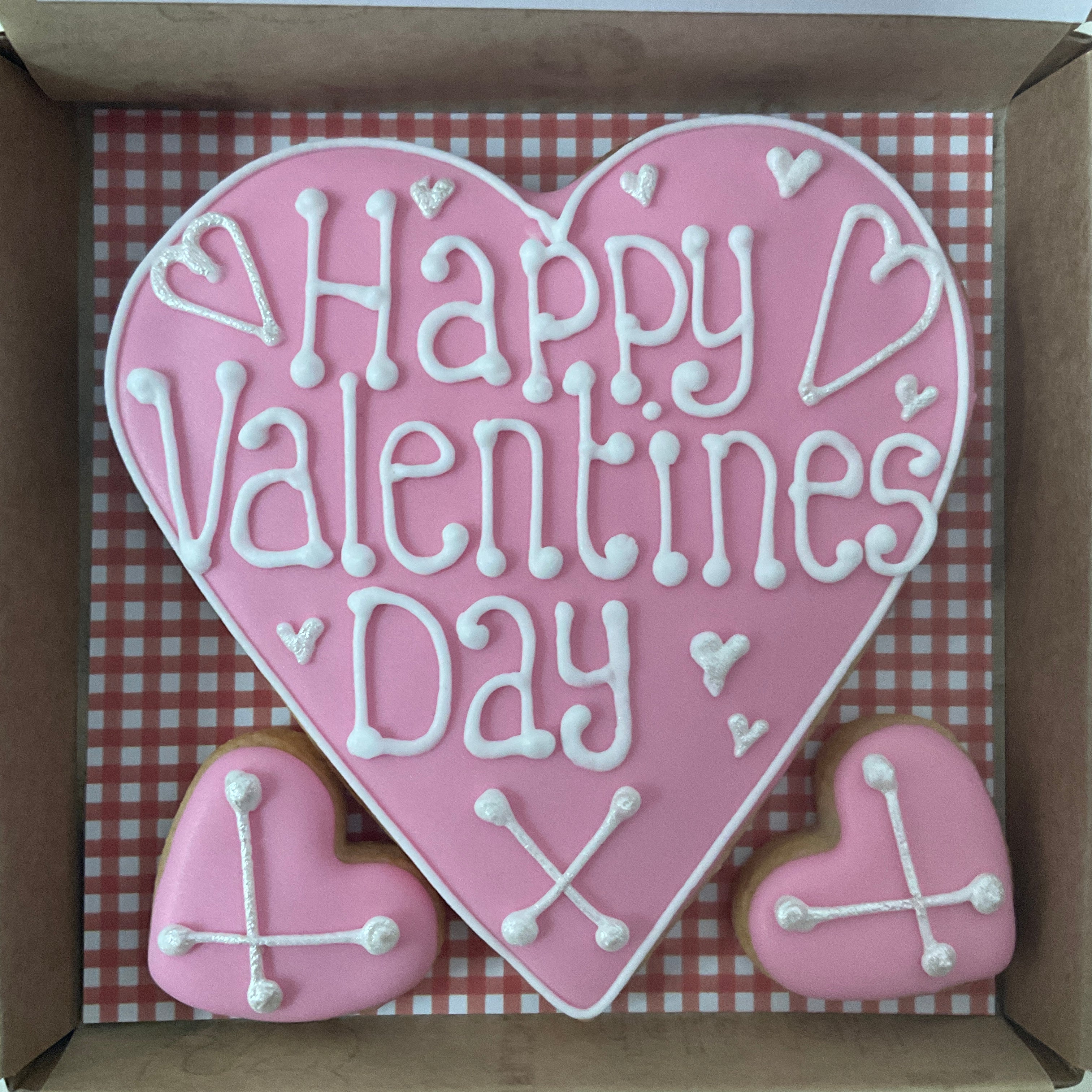 Valentines Day Love Heart Cookie Card