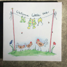 Welcome Little One greetings card